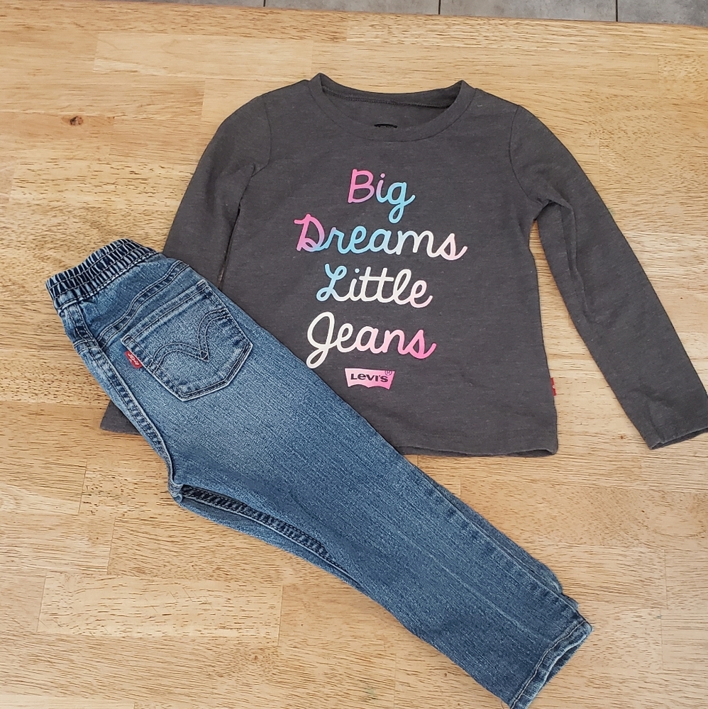 2t girls Levi's outfit